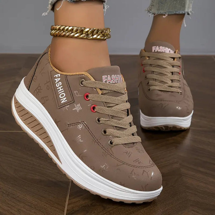 Atmungsaktive Plattform-Sneaker für Damenmode