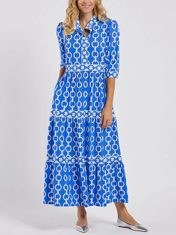 Juliette™ - Midi-Kleid mit Kettenmuster