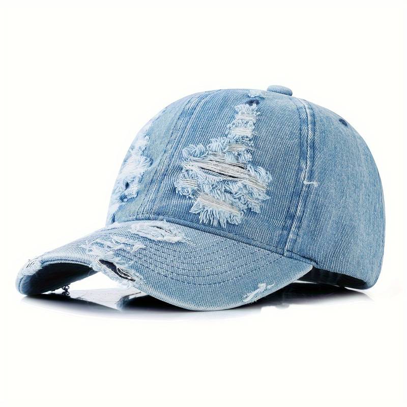 Denim Sonnenhut mit verstellbarem Riemen