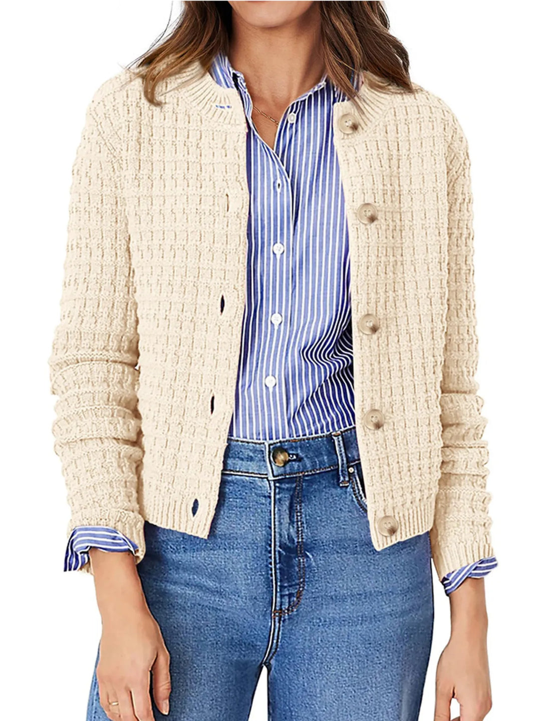 Harper™ - Strickjacke mit Knopfleiste