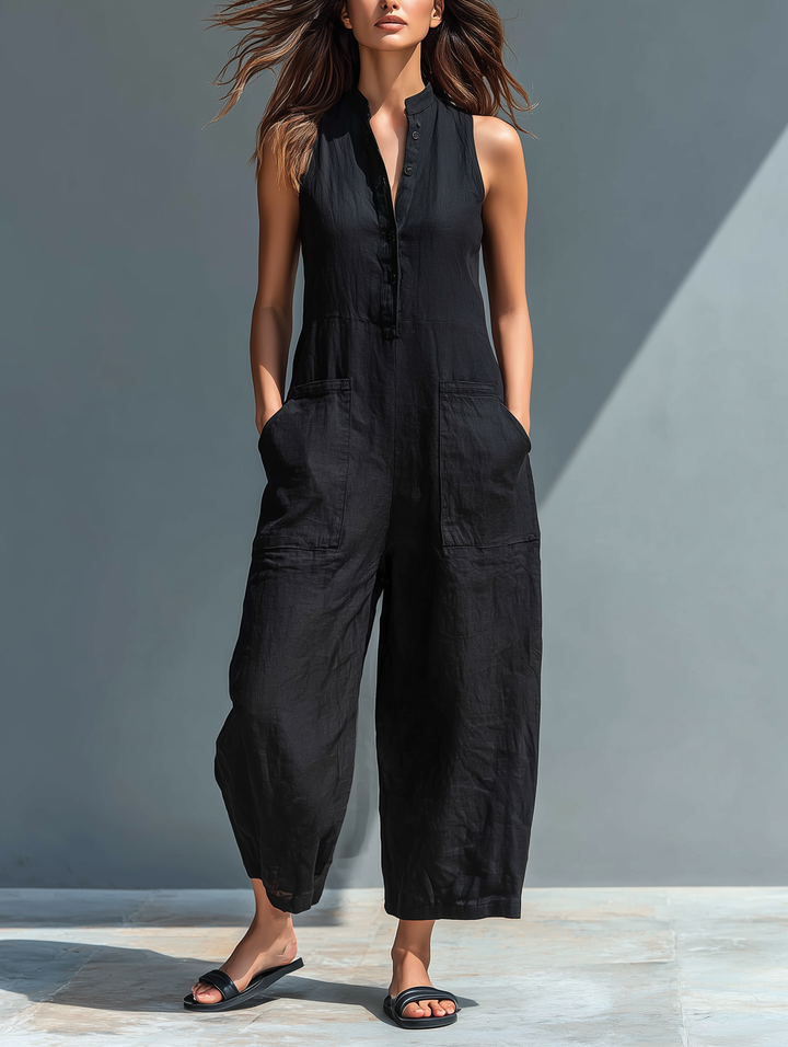 Lucinda | Stilvoller ärmelloser Jumpsuit