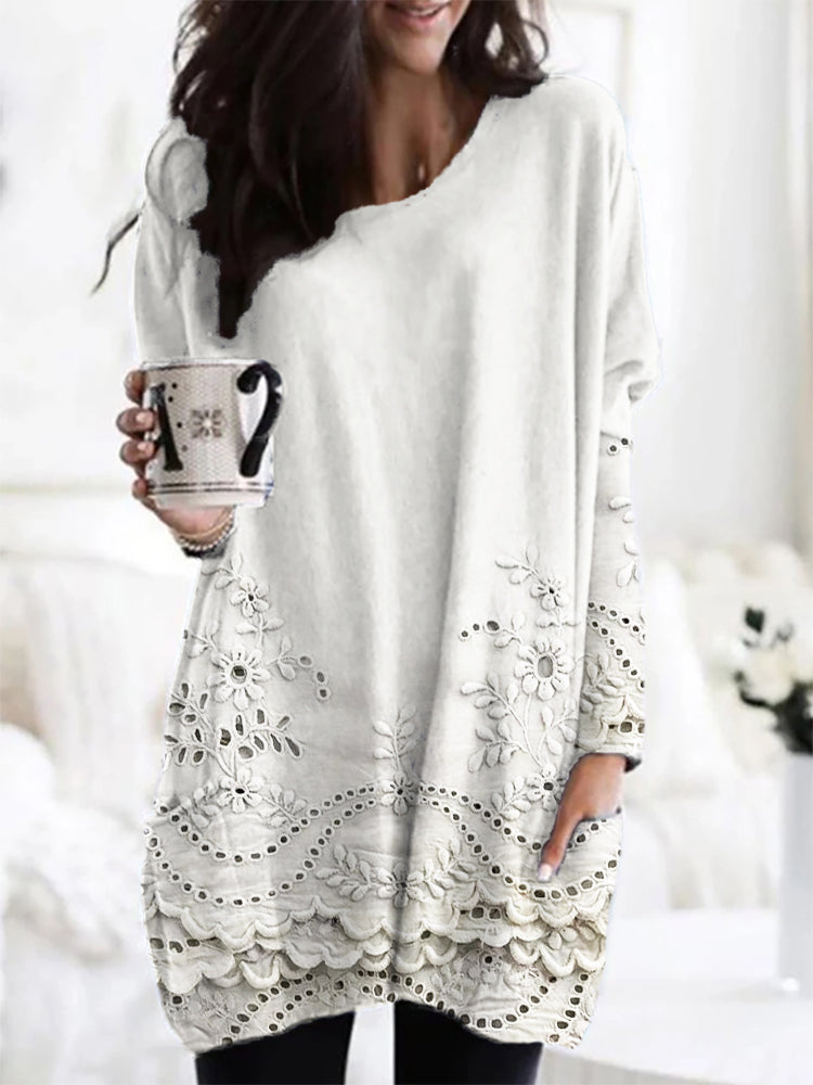 Clarissa™ - Bedruckter Gemütlicher Pullover