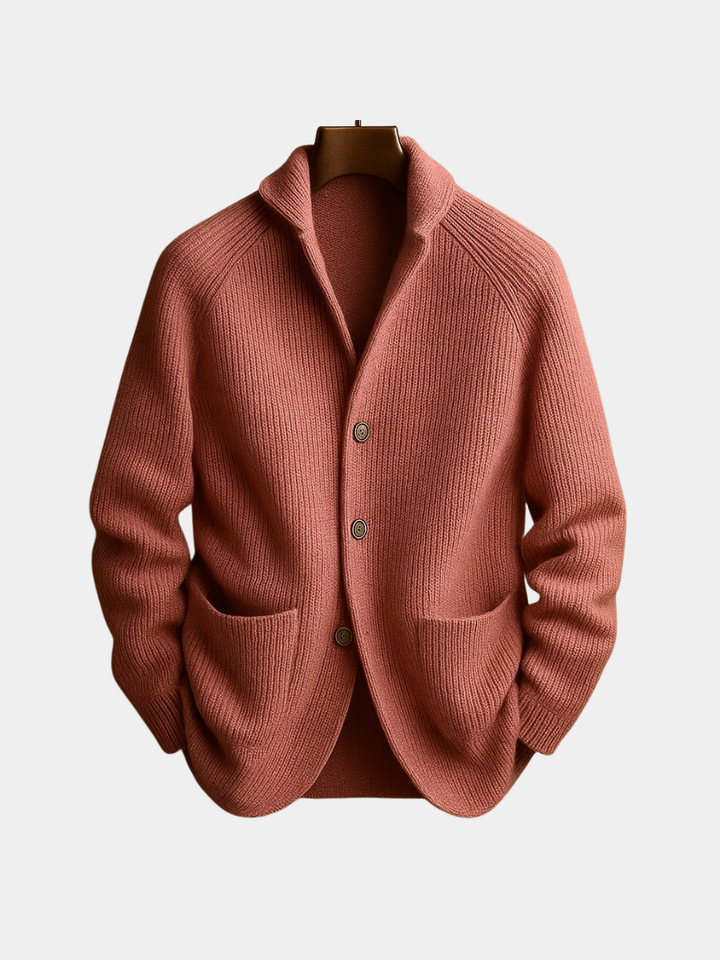 SILVORO | Herren Wollmischung Cordjacke
