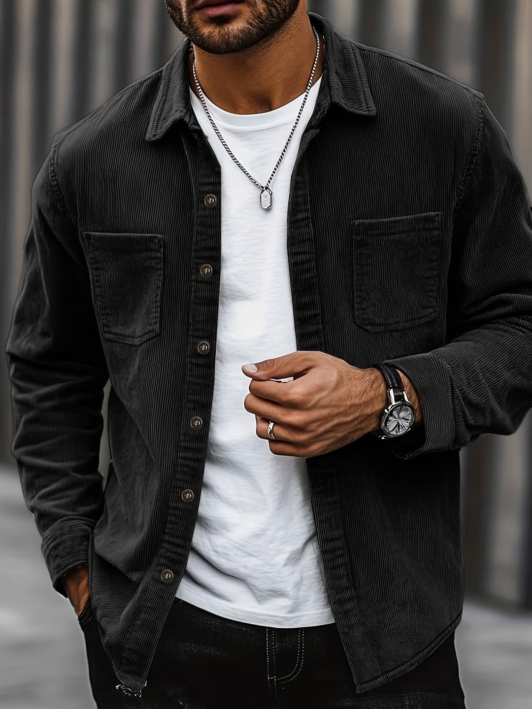 Johan™ - Herren Cordhemdjacke