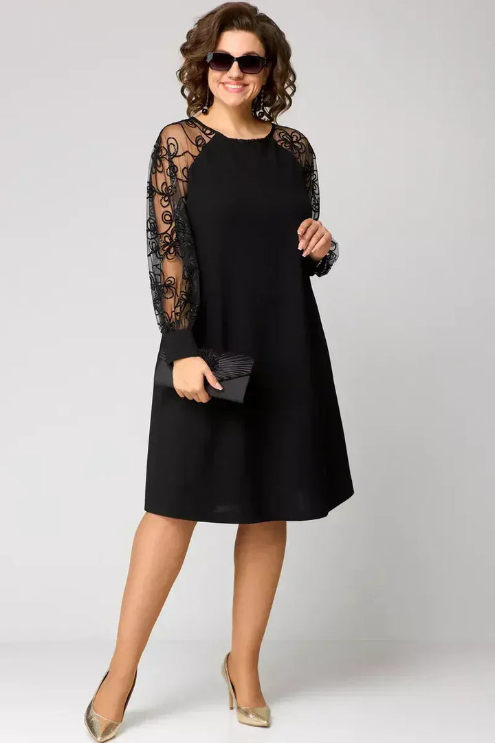Barbora™ - Elegantes Kleid mit Spitzenärmeln
