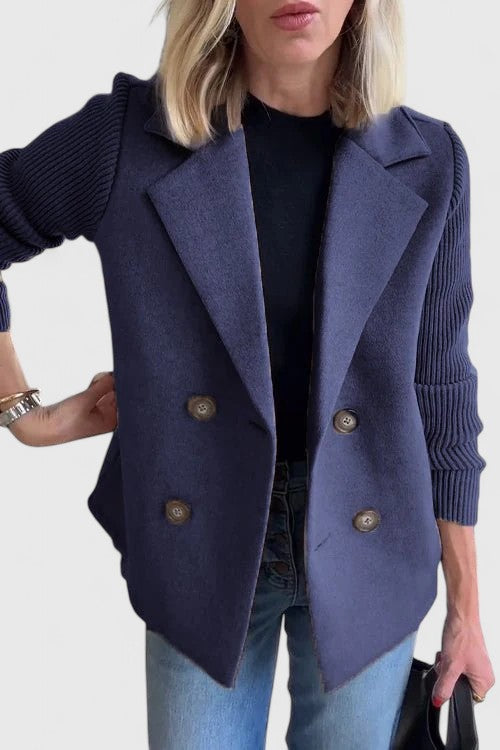 Emma | Blazer da donna con maniche in maglia e bottoni