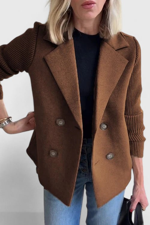 Emma | Blazer da donna con maniche in maglia e bottoni