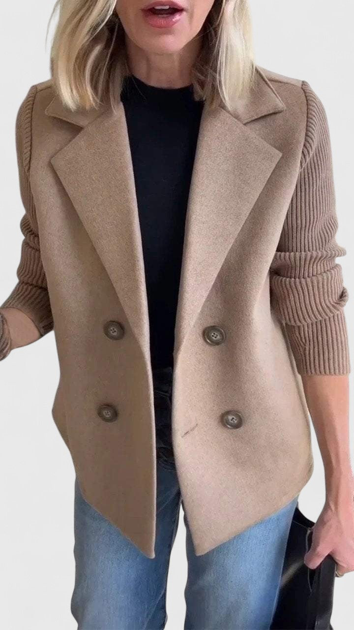 Emma | Blazer da donna con maniche in maglia e bottoni