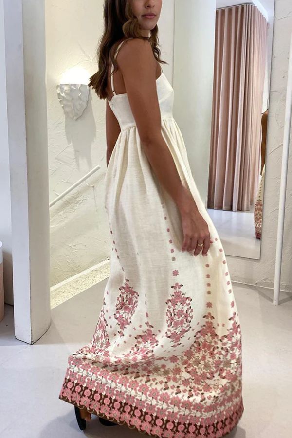 Wendy® Floral Paradise Maxikleid mit Trägern und Taschen - Einzigartiger Druck und Bequeme Passform