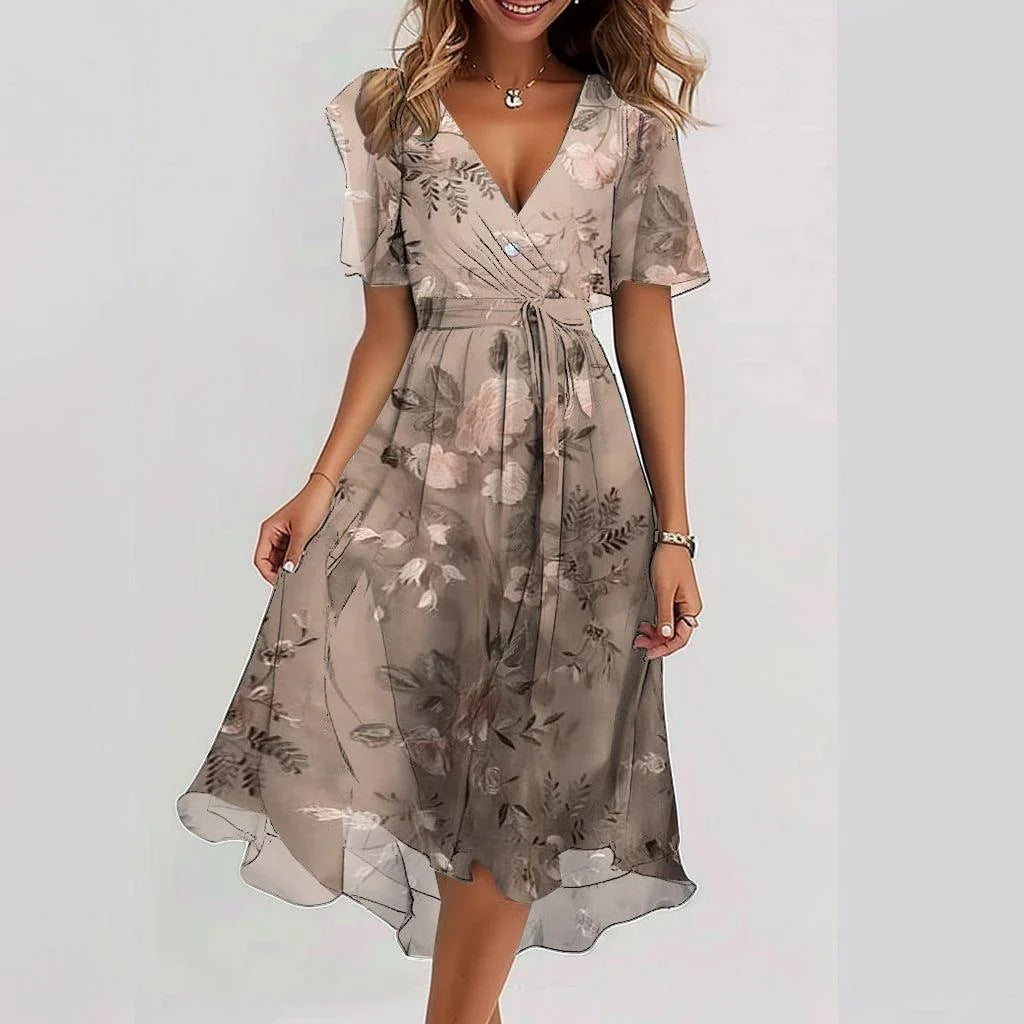 Lina™ | Elegantes Kurzarmkleid