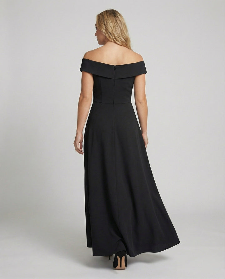 Lana | Damen Off-Shoulder Maxikleid