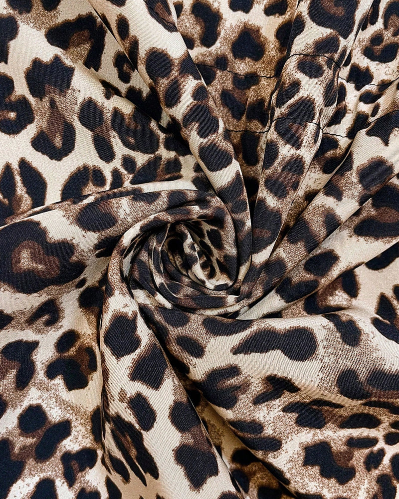 Leopardenmuster Wendbare Kapuzenjacke