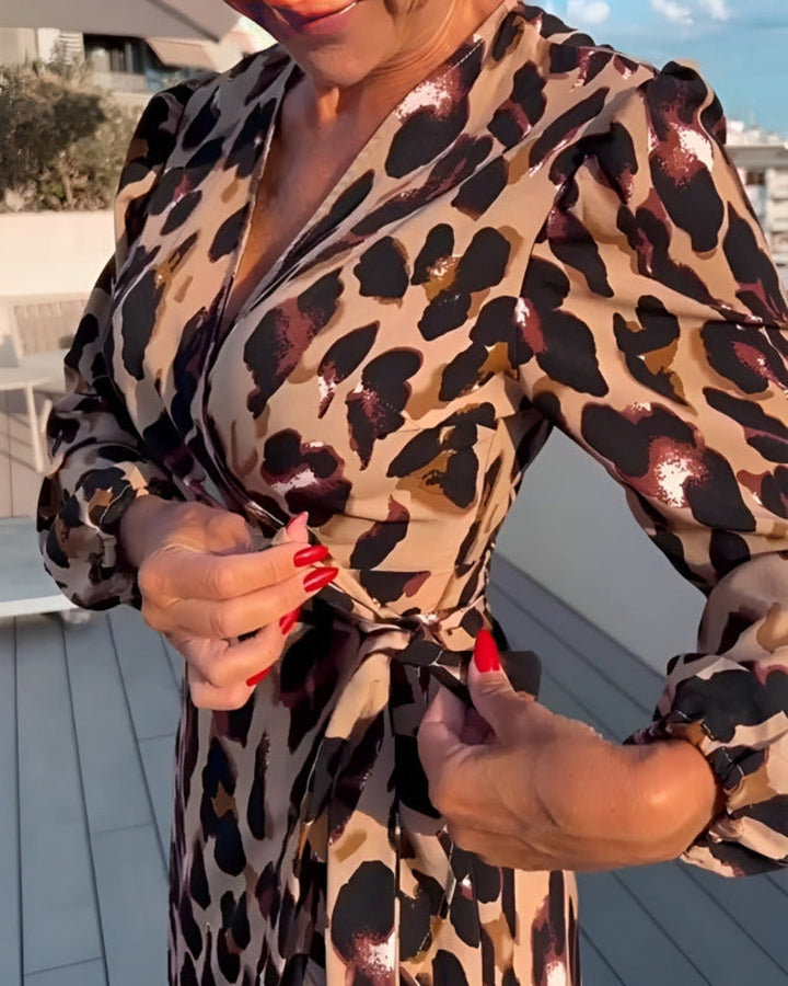 Stella - Kleid Mit Leopardenmuster