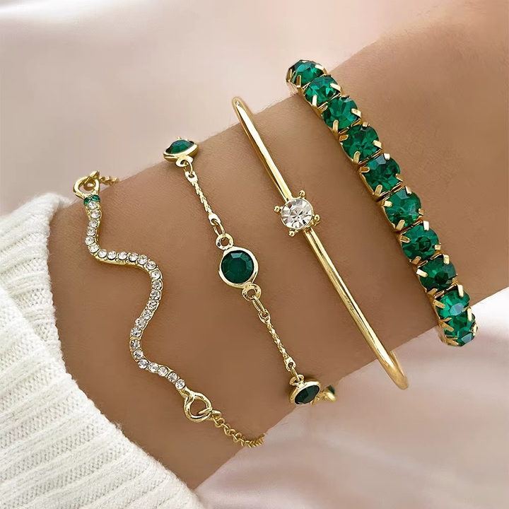Celeste™ - Elegantes 4-teiliges Armband-Set