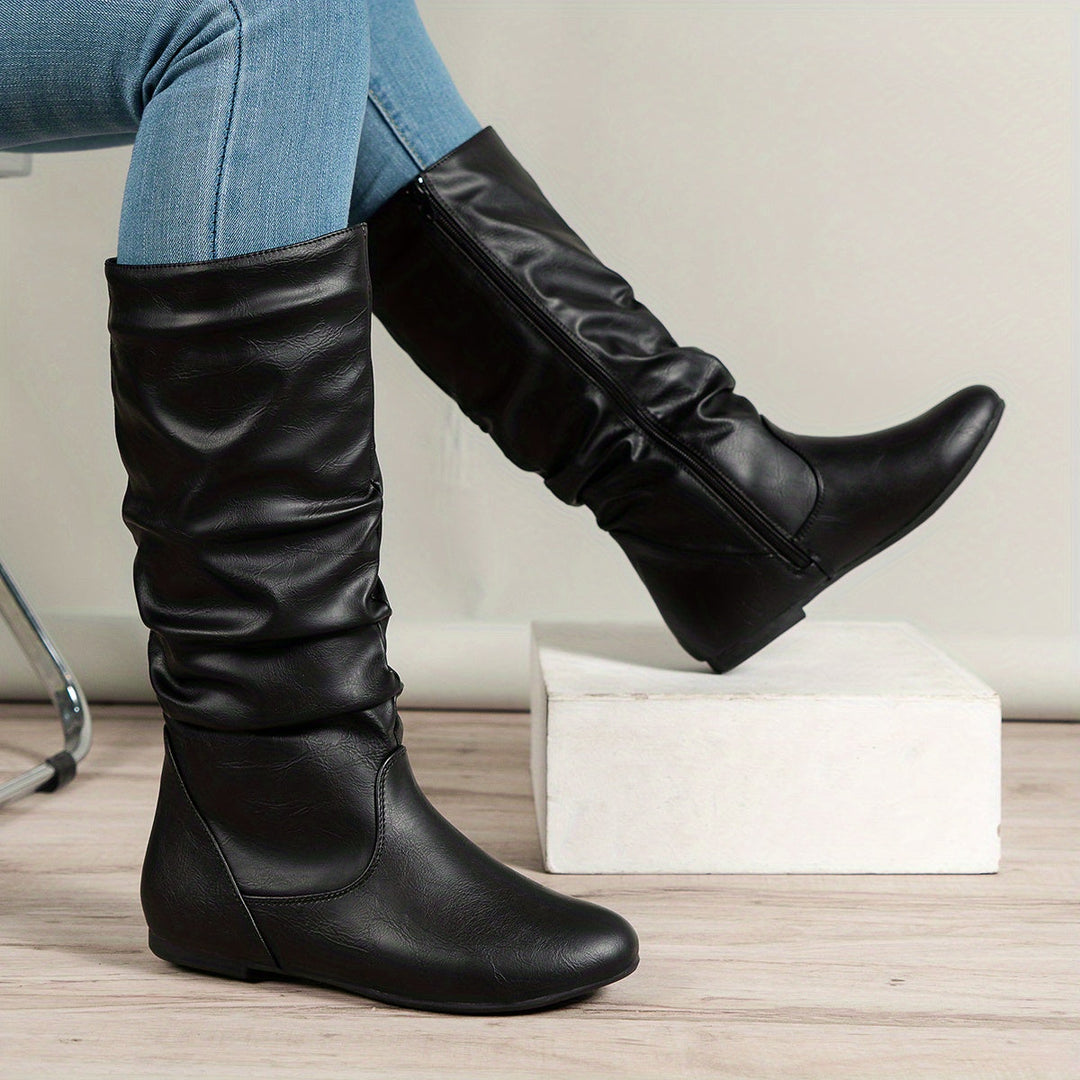 Valdis | Damen Knöchelhohe Stiefel mit seitlichem Reißverschluss