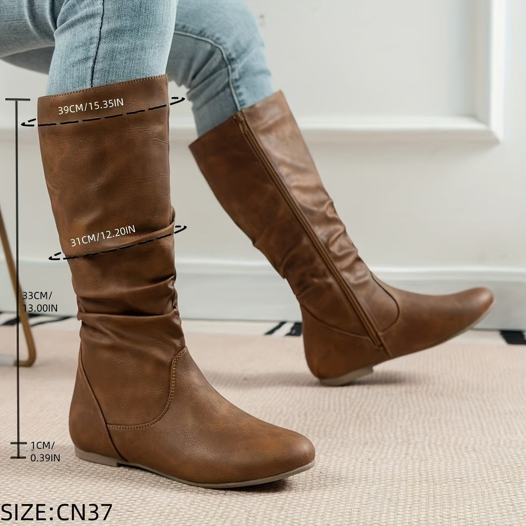 Valdis | Damen Knöchelhohe Stiefel mit seitlichem Reißverschluss