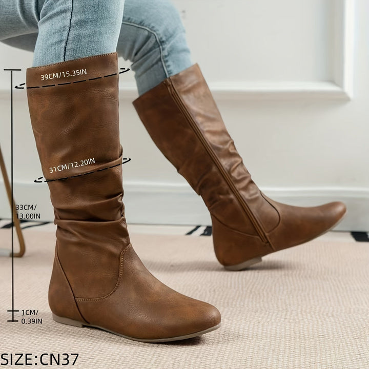 Valdis | Damen Knöchelhohe Stiefel mit seitlichem Reißverschluss