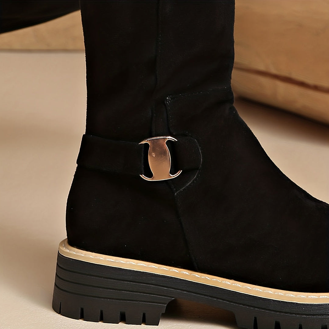 Sable | Damen knöchelhohe Stiefel mit niedrigem Blockabsatz