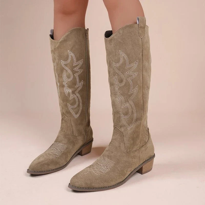 Bexley | Damen Western-Stiefel mit geräumigem Waden-Schnitt