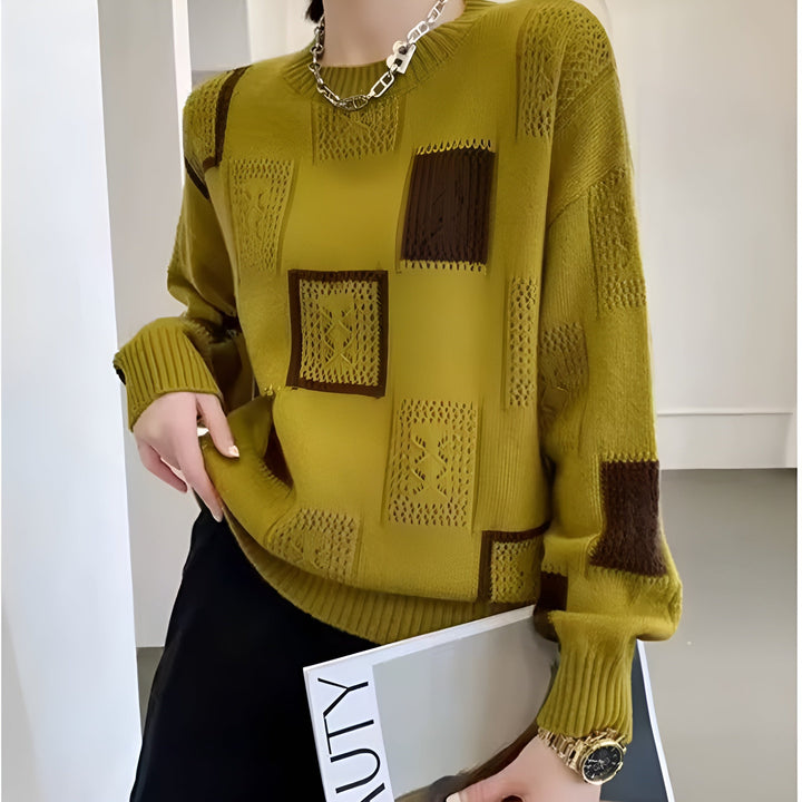 Alida™ – Elegantes Strick-Sweatshirt
