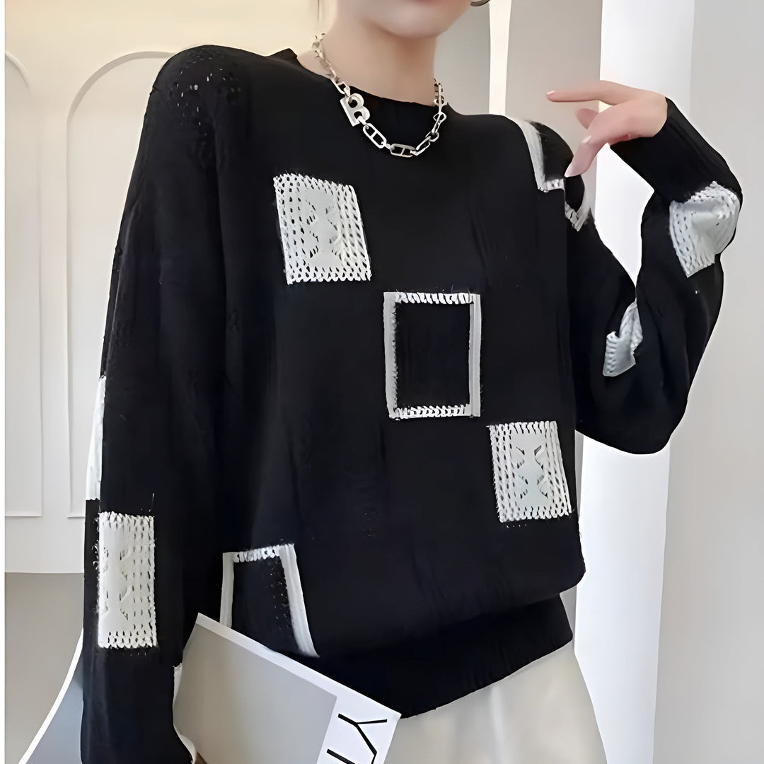 Alida™ – Elegantes Strick-Sweatshirt