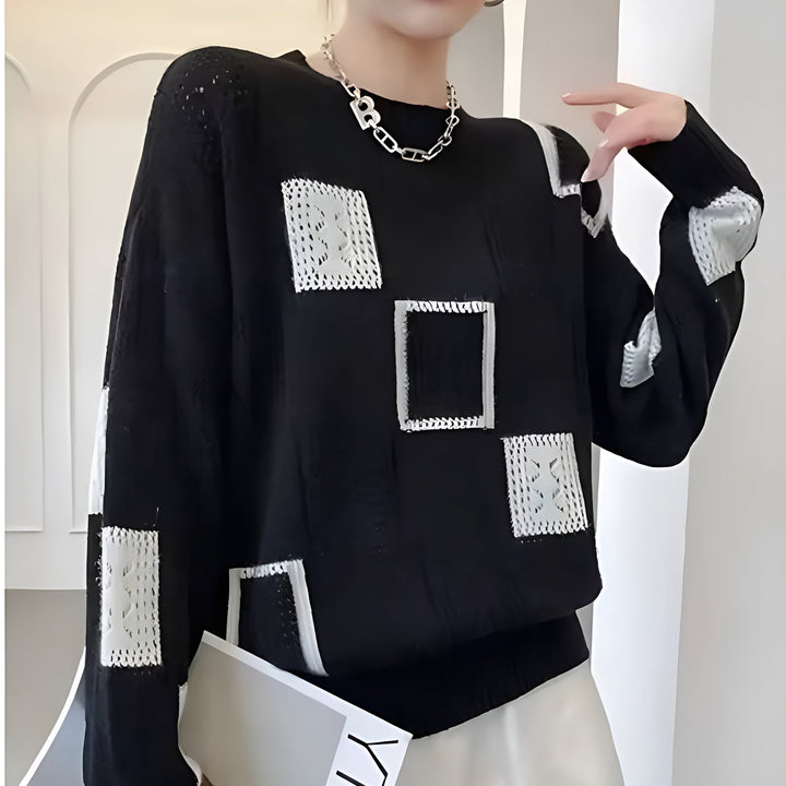 Alida™ – Elegantes Strick-Sweatshirt