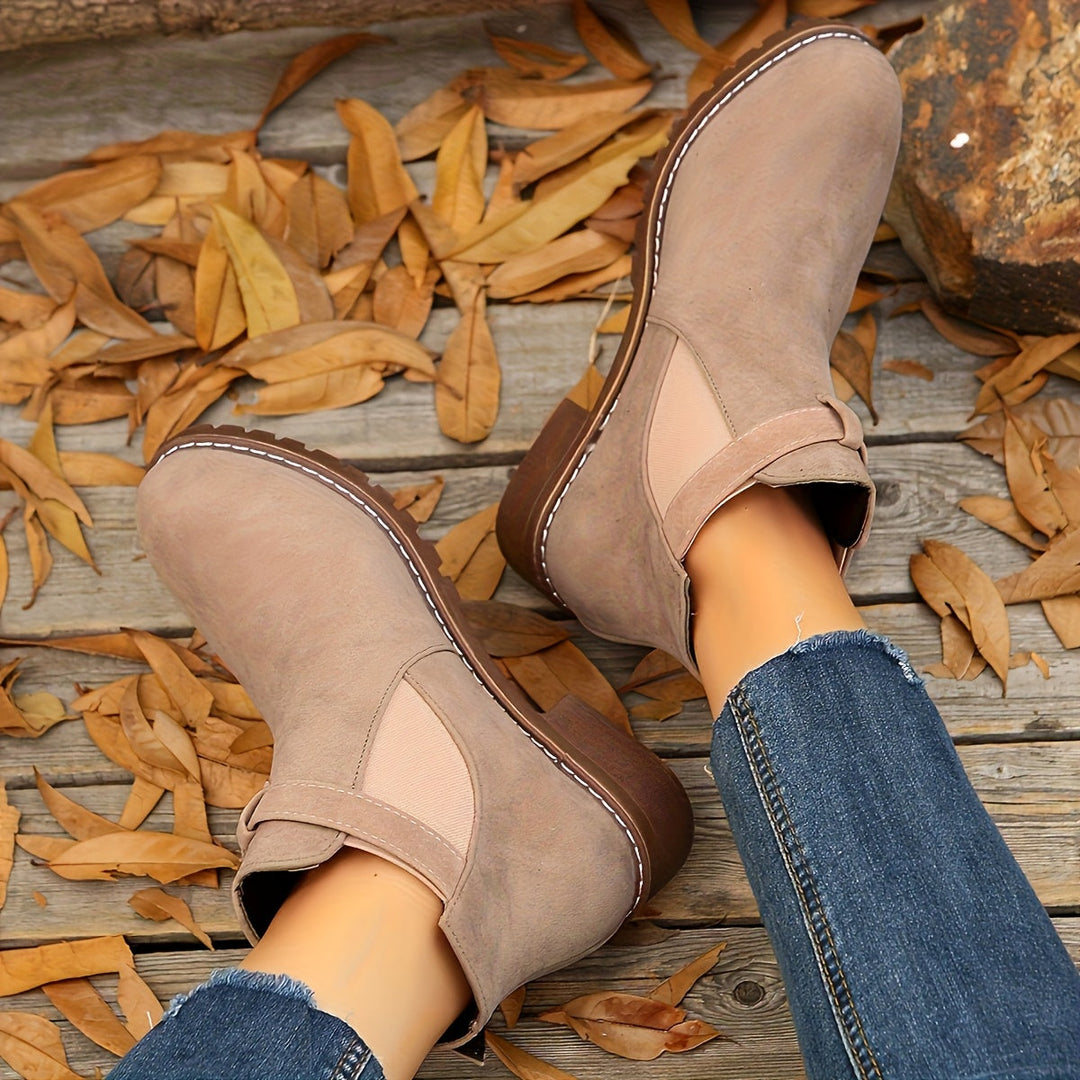 Brynn | Women’s ankle boots with a block heel and buckle strap