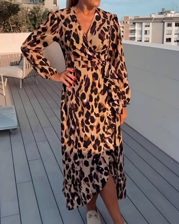 Stella - Kleid Mit Leopardenmuster