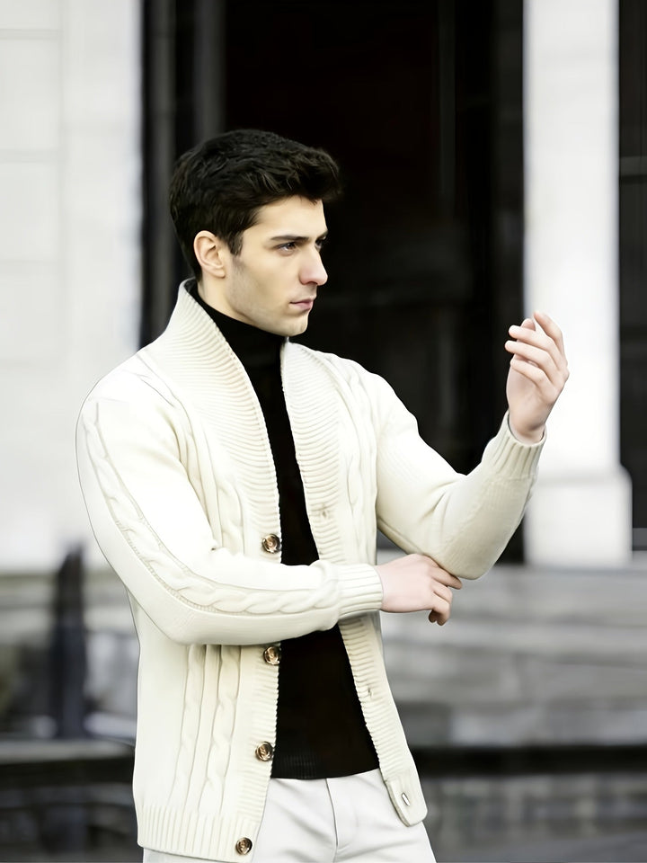 Donovan | Herren Langarm-Cardigan mit Knöpfen