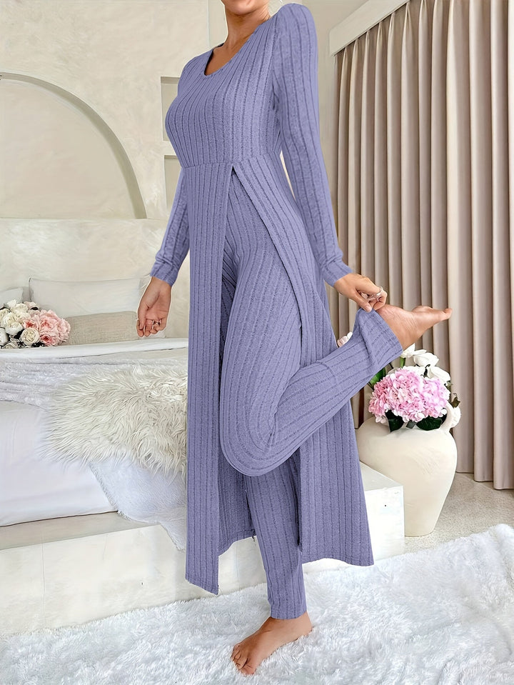 Aldea™ - Gemütliches Zwei-Teile Ribbed Lounge Set