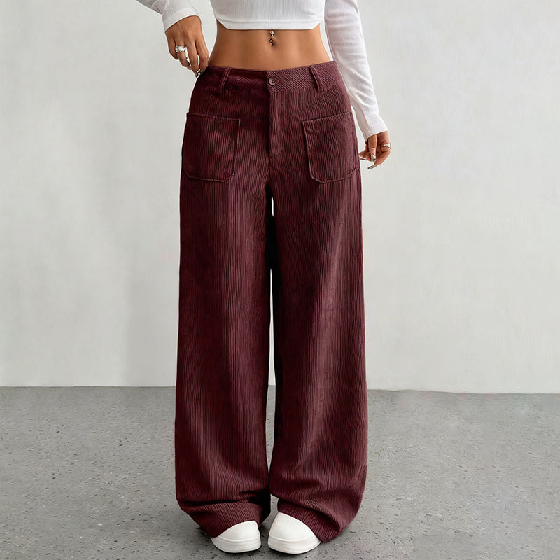 Damen Freizeit-Hochbundhose – Lockere Passform für ultimativen Komfort und Stil