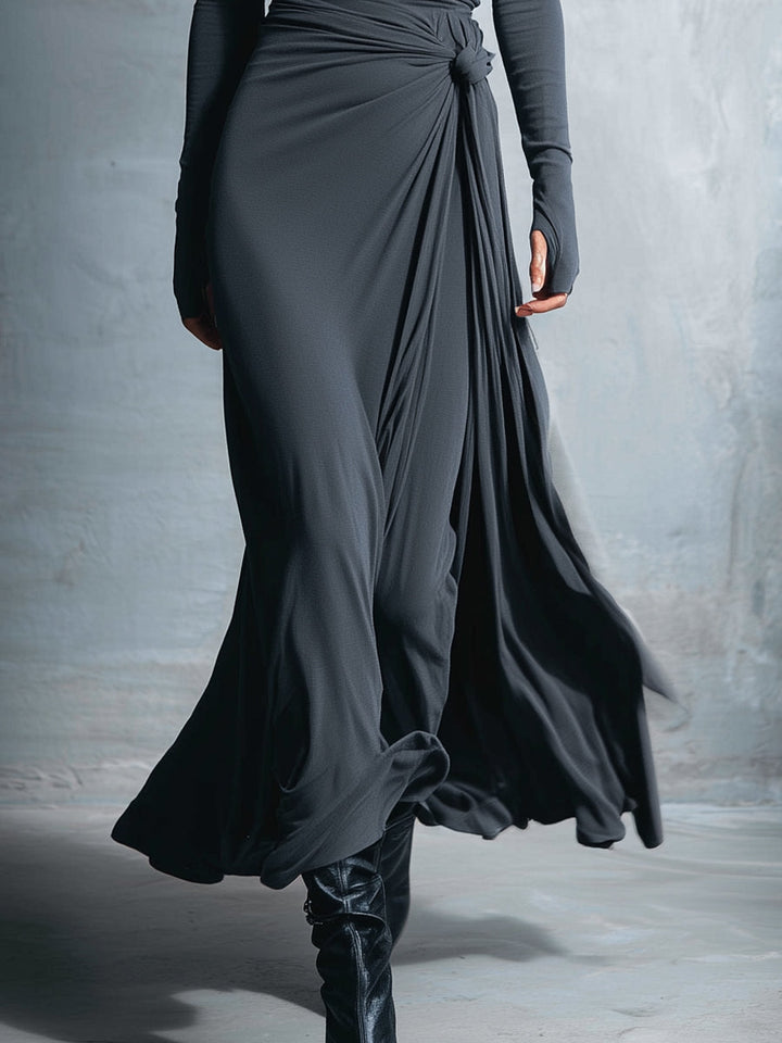 Vittoria ❘ Maxikleid mit seitlichem Knoten