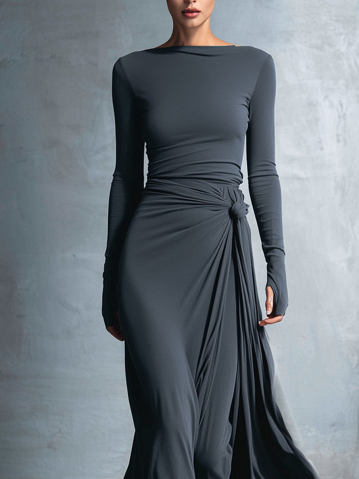 Vittoria ❘ Maxikleid mit seitlichem Knoten