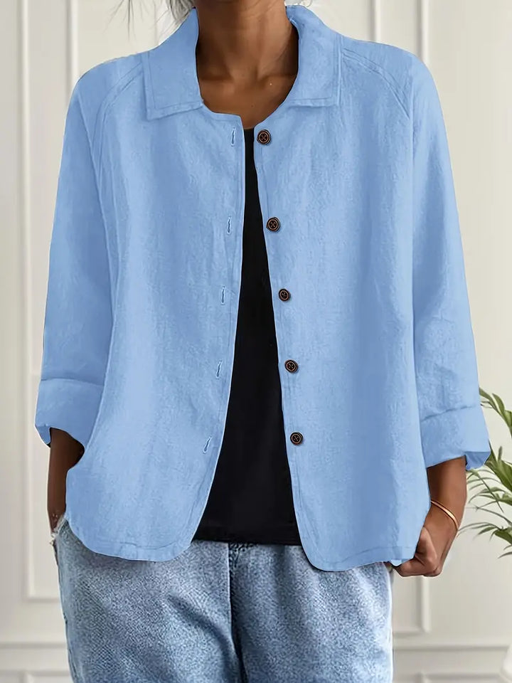 Marilla™ – Klassischer leichter Hemd-Cardigan