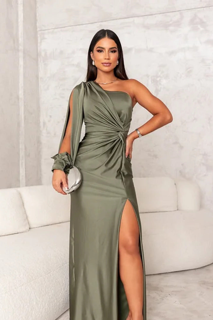 Alison - Elegantes Schlitz-Maxikleid