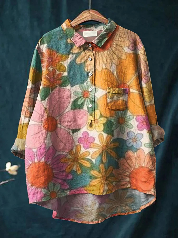Layla™ - Floral Art Shirt