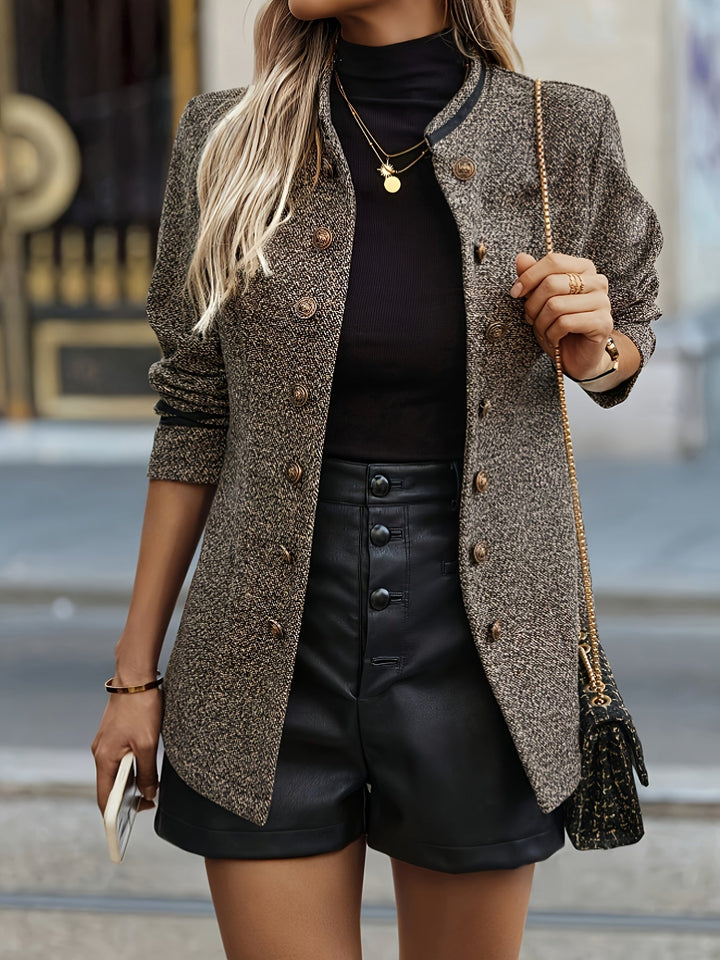Emma | Damen Jacke mit Knöpfen und langen Ärmeln