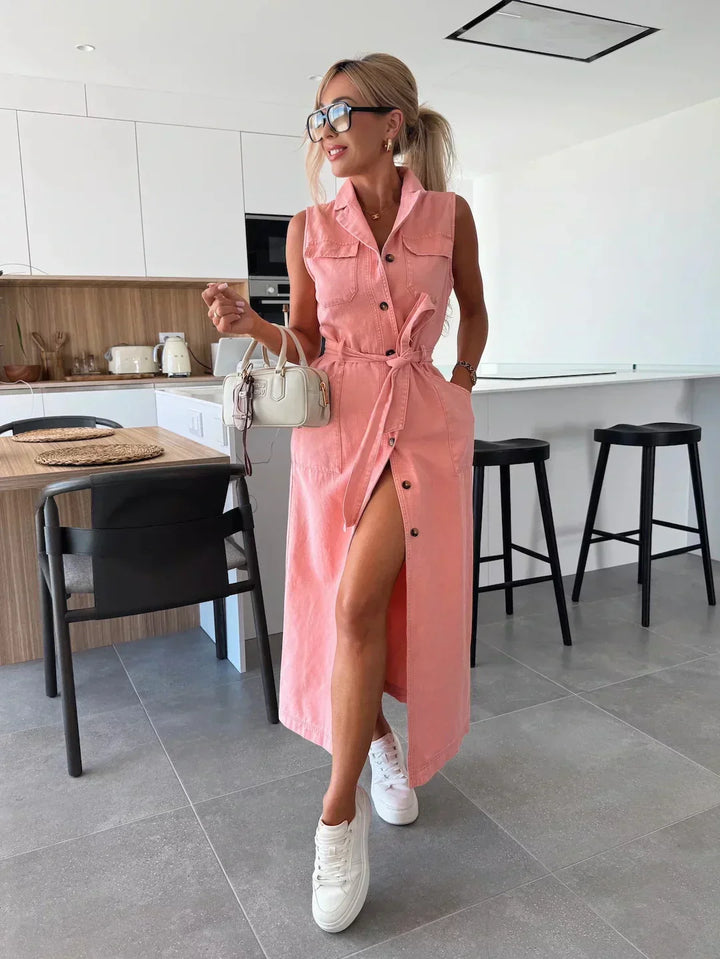 Diane™ - Denim Maxikleid