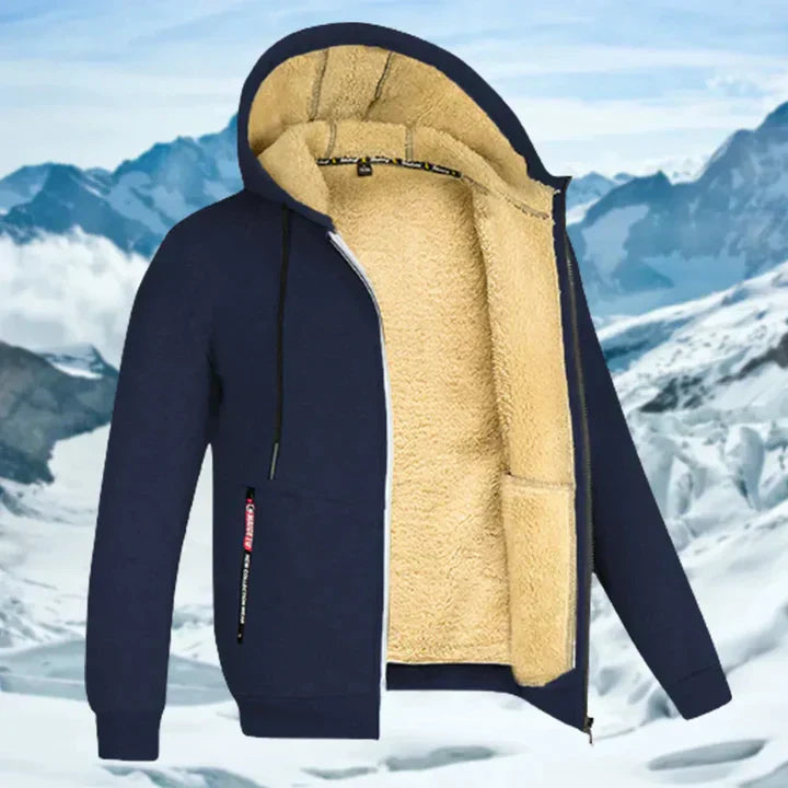 Arie - Herren Wintermantel mit Kapuze und Fleece