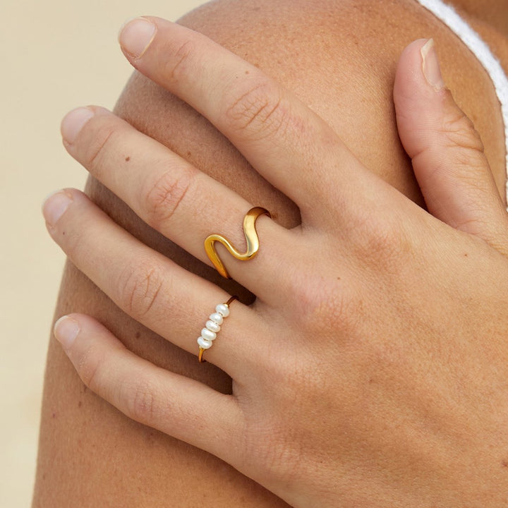 Silva - Ring aus Süßwasserperlen