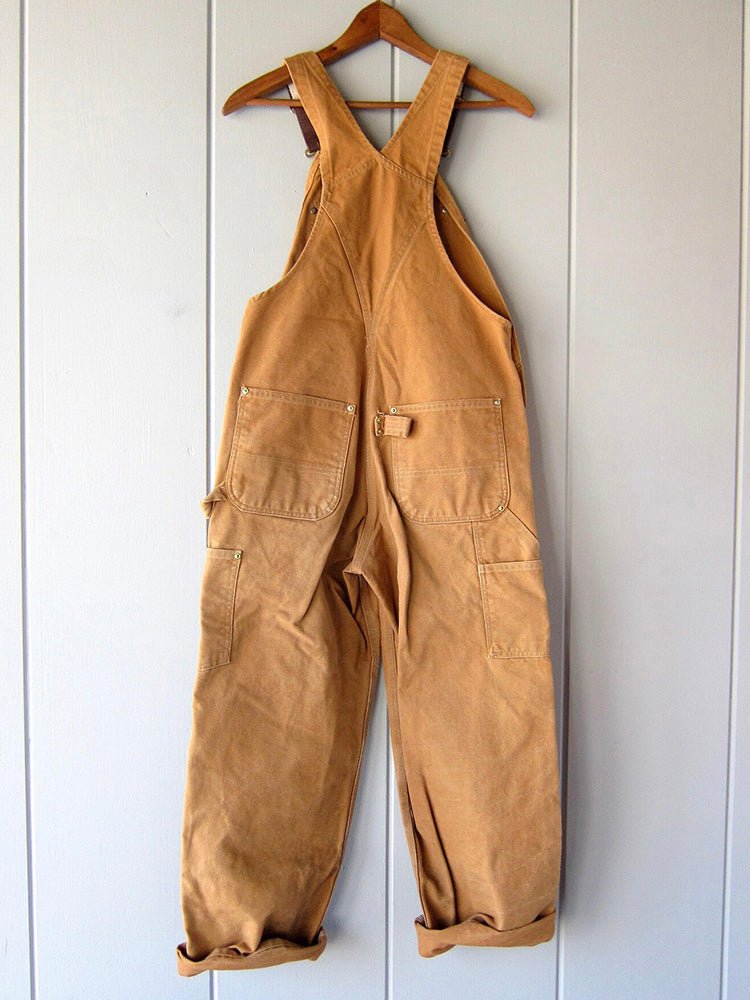 Damen-Latzhosen mit Taschen und Knöpfen