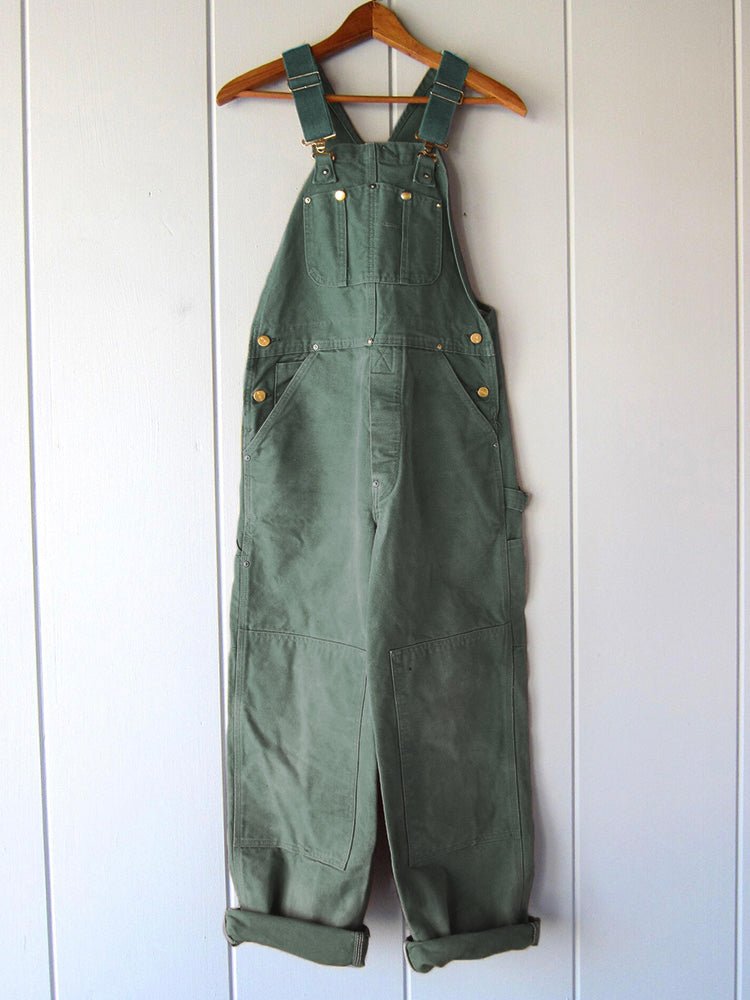 Damen-Latzhosen mit Taschen und Knöpfen