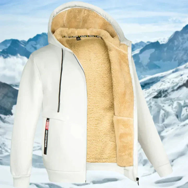 Arie - Herren Wintermantel mit Kapuze und Fleece
