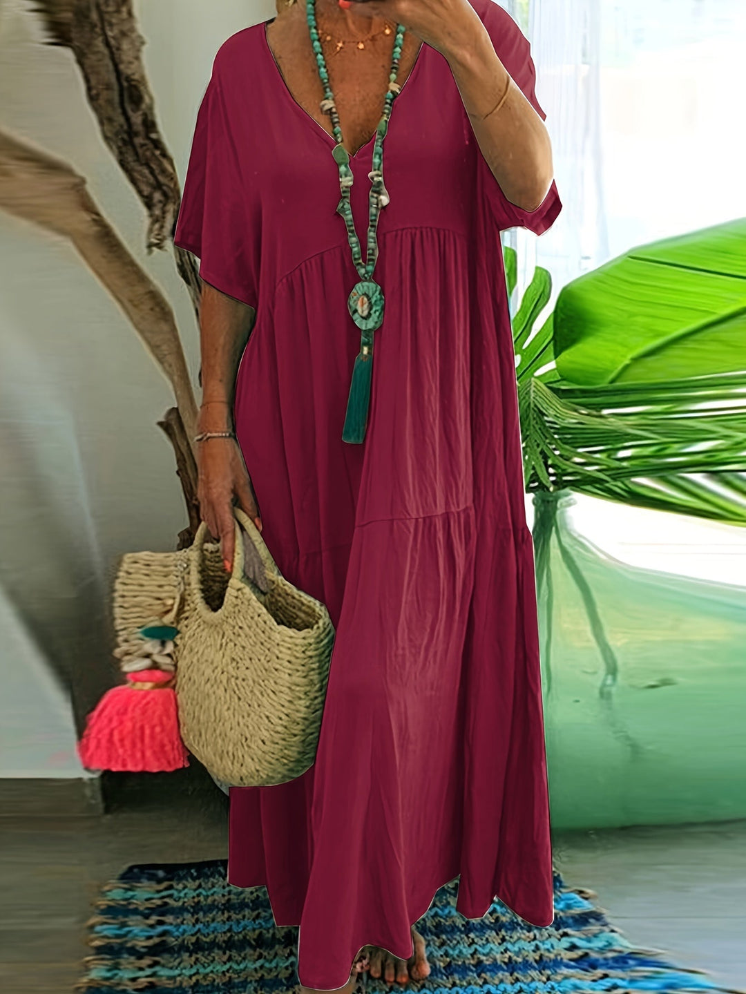 Vida™ - Lässiges Plus-Size Maxikleid