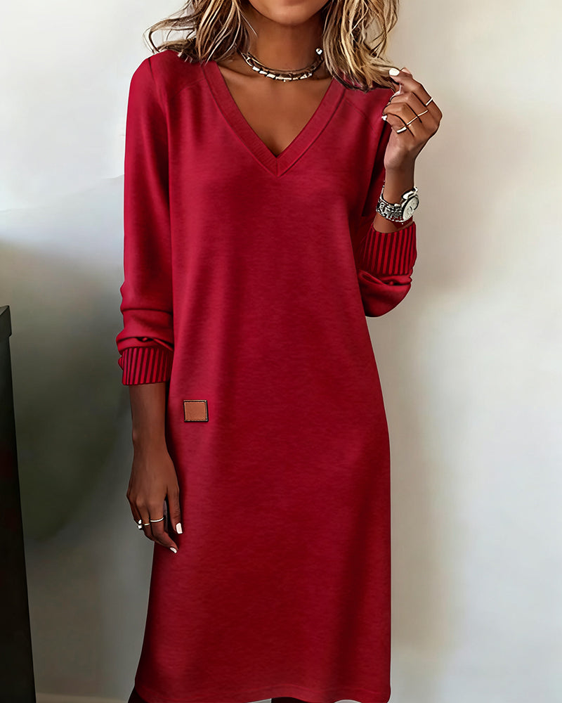 Carmen™ - Pulloverkleid mit V-Ausschnitt