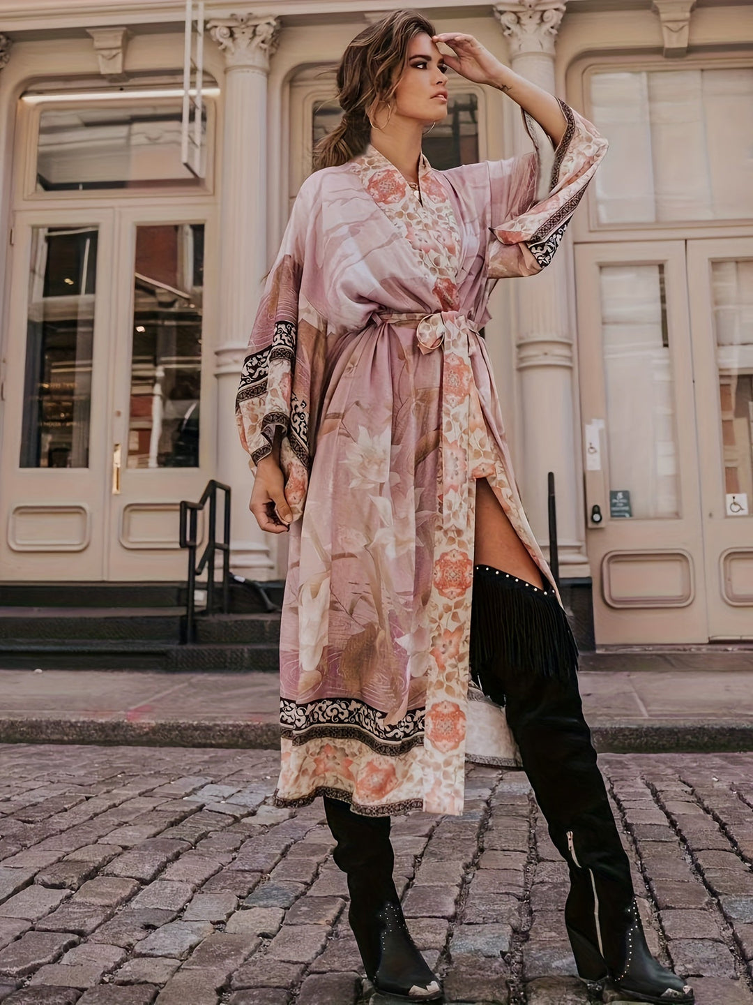 Isabella | Damen Maxi Kimono