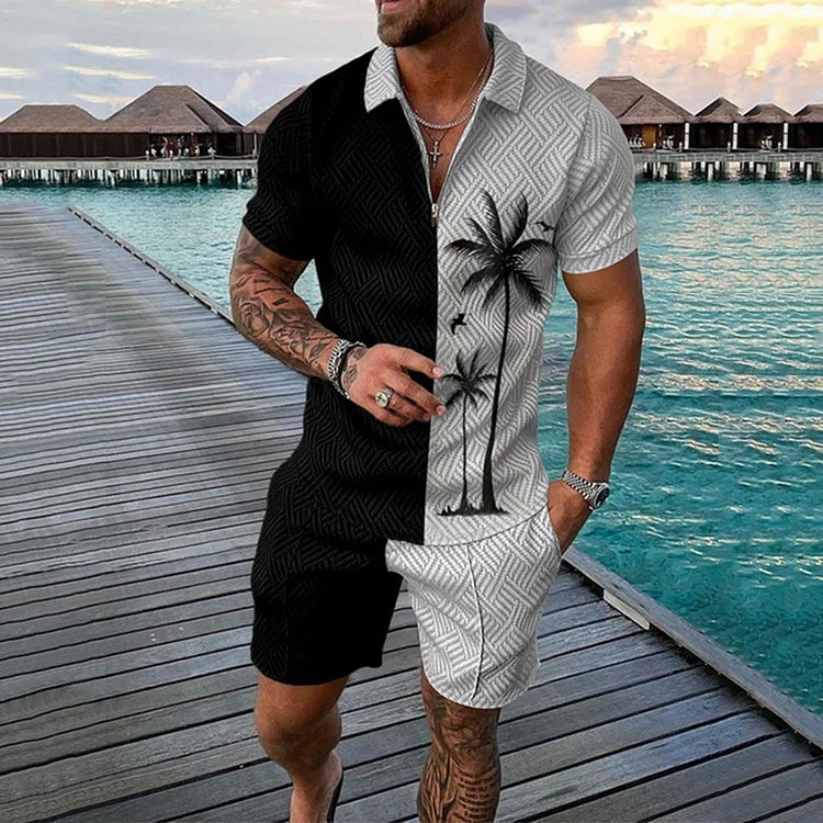 NICO | KOKOSPALMEN POLOSHIRT- & SHORTS-SET