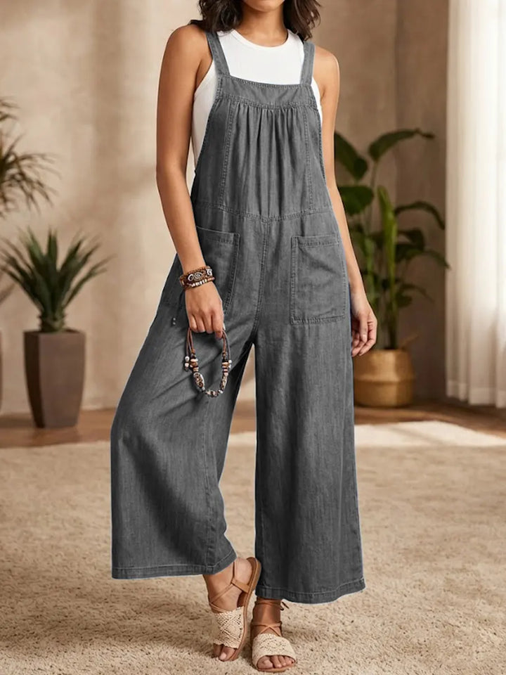 Solmira | Lässiger Denim-Jumpsuit mit Trägern