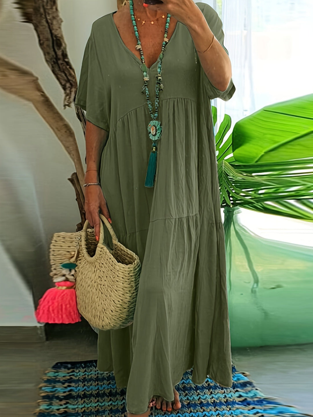 Vida™ - Lässiges Plus-Size Maxikleid