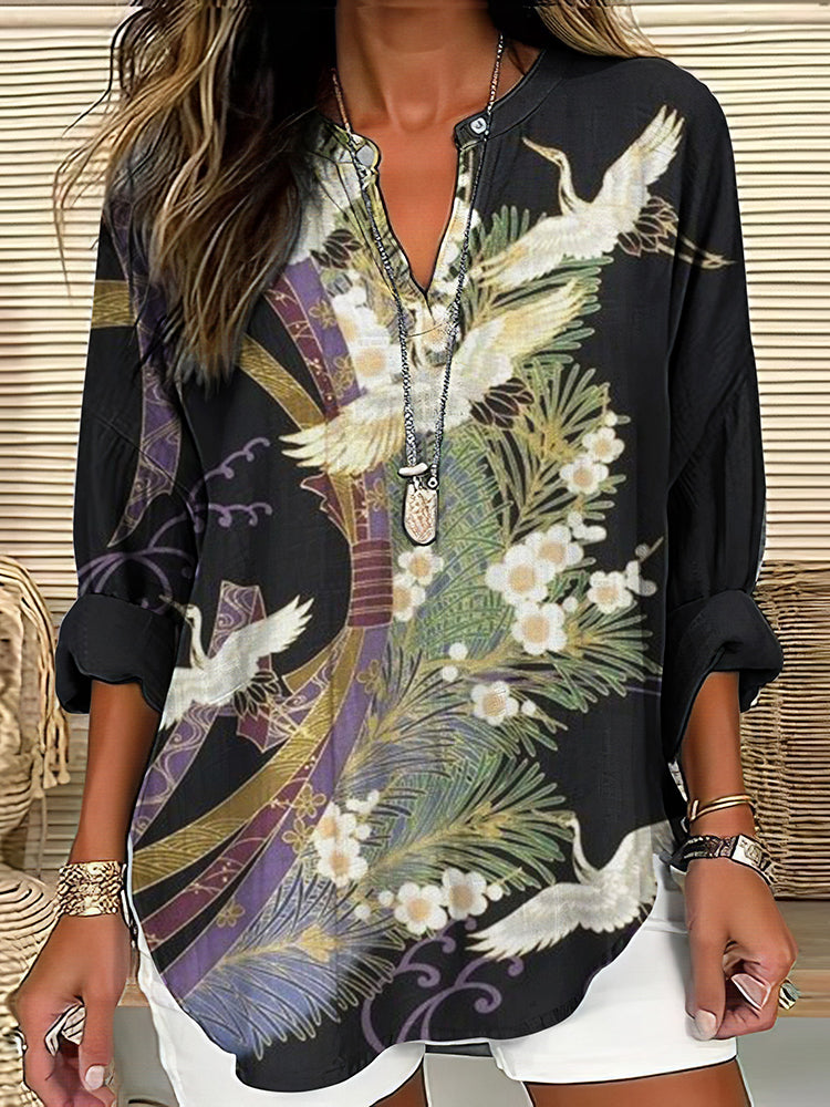 Orielle™ - Elegante Flugdruck-Bluse